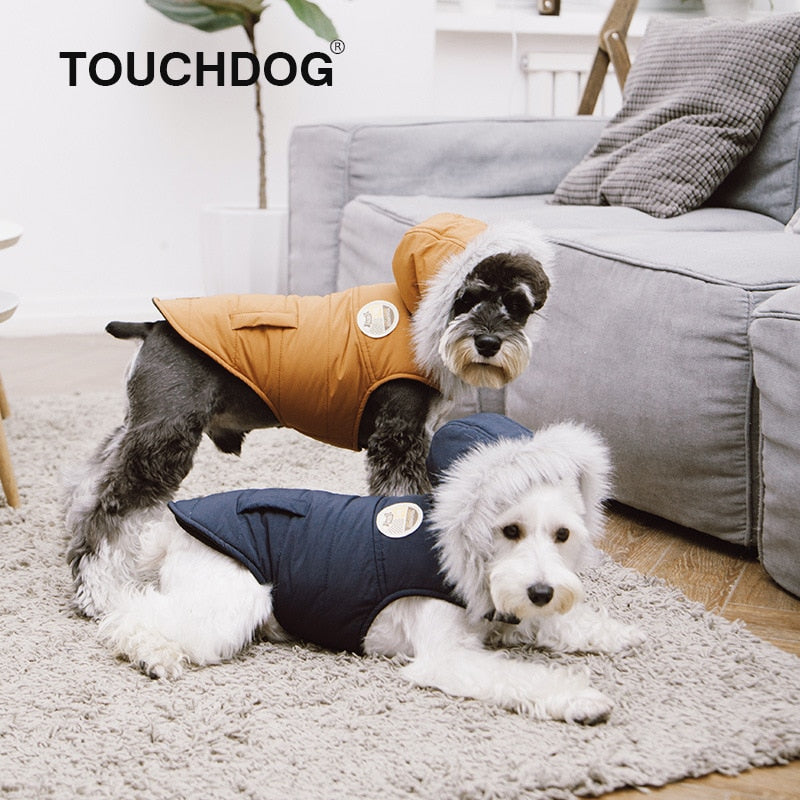 Dog Coat Clothes Winter Padded Thickening Dog Costume Windproof Warm Dog Coat And Jacket Clothes For York Dogs Winter