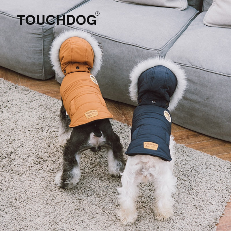 Dog Coat Clothes Winter Padded Thickening Dog Costume Windproof Warm Dog Coat And Jacket Clothes For York Dogs Winter