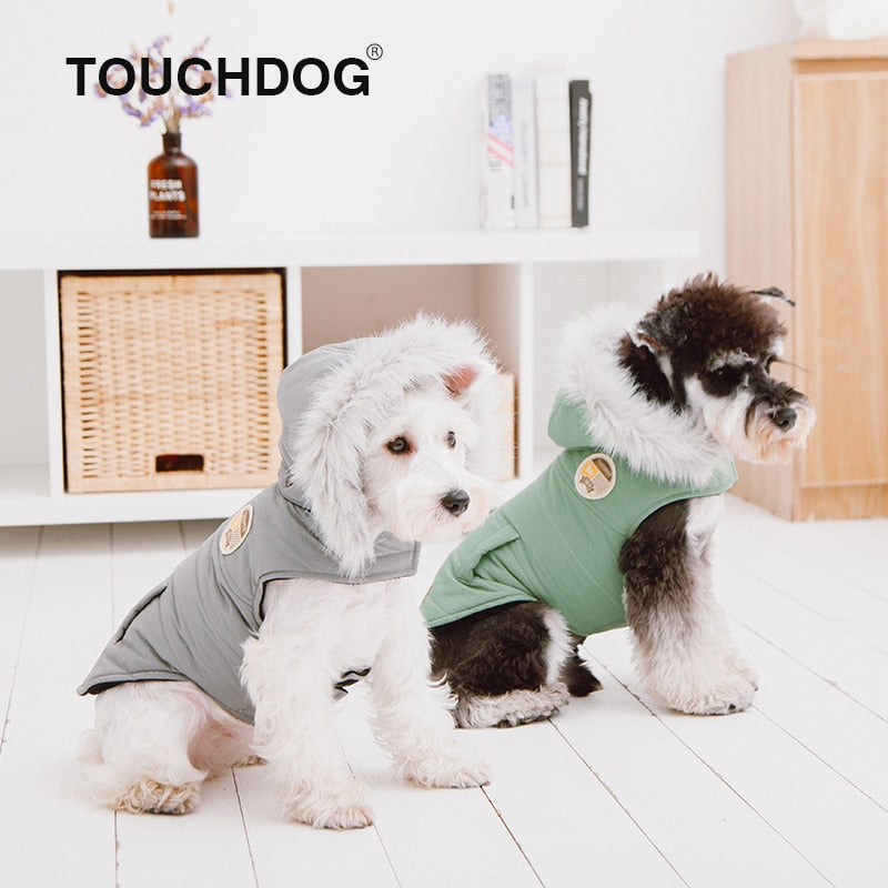 Dog Coat Clothes Winter Padded Thickening Dog Costume Windproof Warm Dog Coat And Jacket Clothes For York Dogs Winter