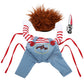 Halloween Dog Costumes Funny Pet Clothes Adjustable Dog Cosplay Costume Sets Fun Clothing For Medium Large Dogs Bulldog Pug