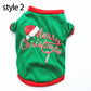 Christmas Cotton Pet Clothing Dog Clothes For Small Medium Dogs Vest Shirt New Year Puppy Dog Costume Chihuahua Pet Vest Shirt