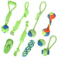 1pc Pet Dog Toy Rope Double Knot Cotton Braided Dog Rope Toy Puppy Chew Toy Cleaning Tooth Toys For dogs pet supplies petshop