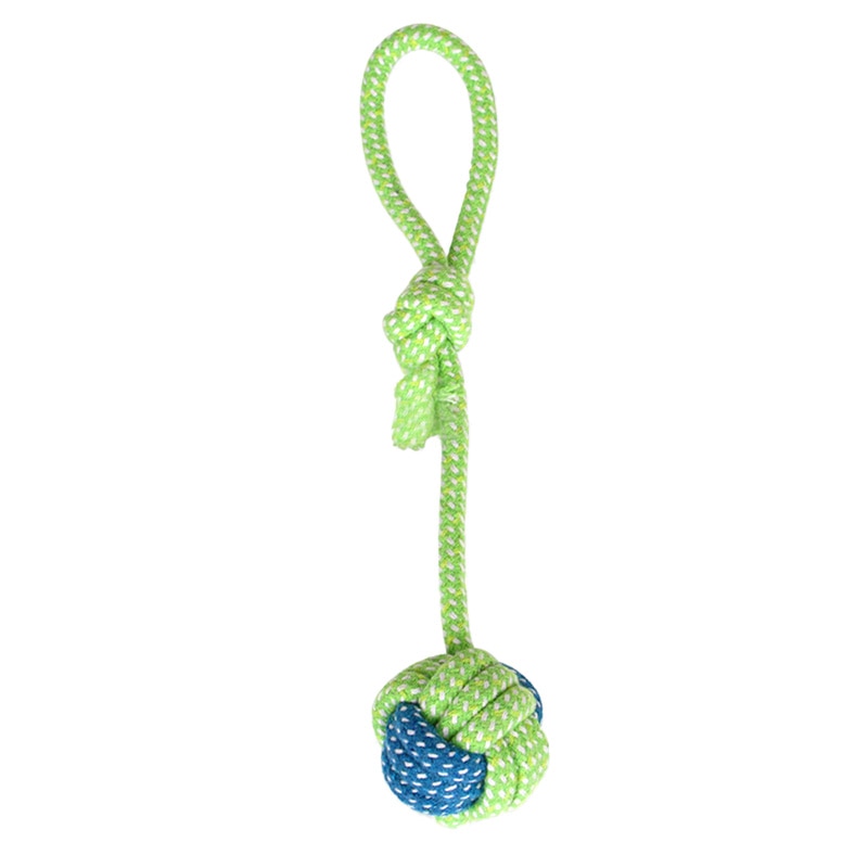 1pc Pet Dog Toy Rope Double Knot Cotton Braided Dog Rope Toy Puppy Chew Toy Cleaning Tooth Toys For dogs pet supplies petshop