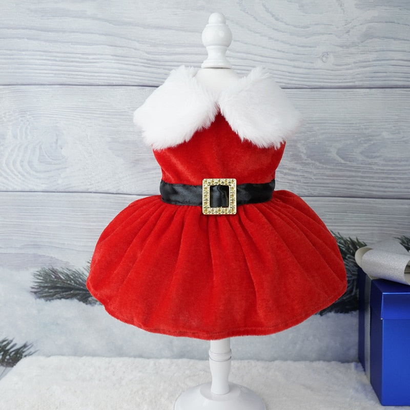 Christmas Dog Dresses For Small Dogs Clothes Summer Christmas Cosplay Cat Pet Dress Fancy Princess Puppy Dress Bichon Spitz