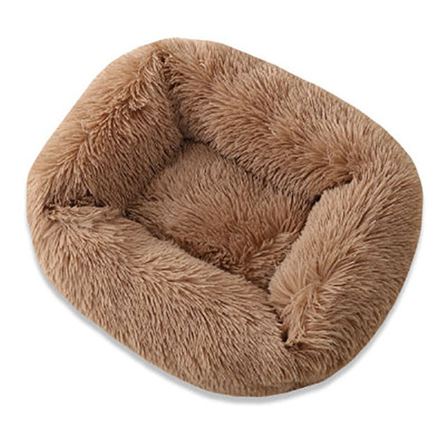 Square Super Soft Dog Bed Warm Plush Cat Mat Dog Beds For Large Dogs Puppy Bed House Nest Cushion Pet Product Accessories