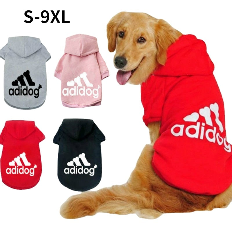 Winter Pet Dog Hoodie Clothes for Medium Large Dogs,Fleece Warm Hooded Jacket Sweatshirt,Labrador French Bulldog Coat Clothing